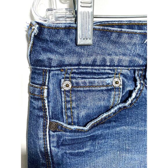 Delias Reese Bermuda Jean Shorts Juniors 11/12 Vintage Y2K Casual Preppy Stretch - Picture 6 of 11